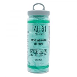 TAURO PRO LINE Drying and Cooling Towel, 64x43 cm, Green - tork och kylhandduk