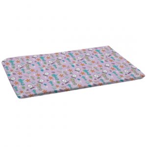 MISOKO Reusable Pee Pad L 80x140cm, Pink, Seahorses