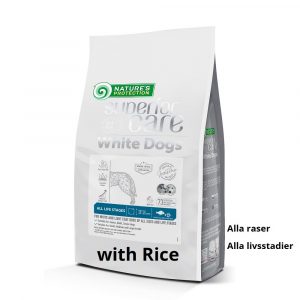 NATURES PROTECTION Superior Care White Dogs White Fish and Rice - All Sizes and Life Stages